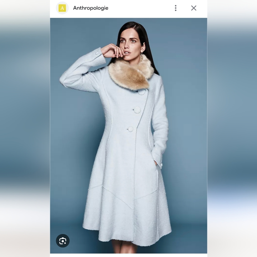 Anthropologie Collared Beatrix Coat